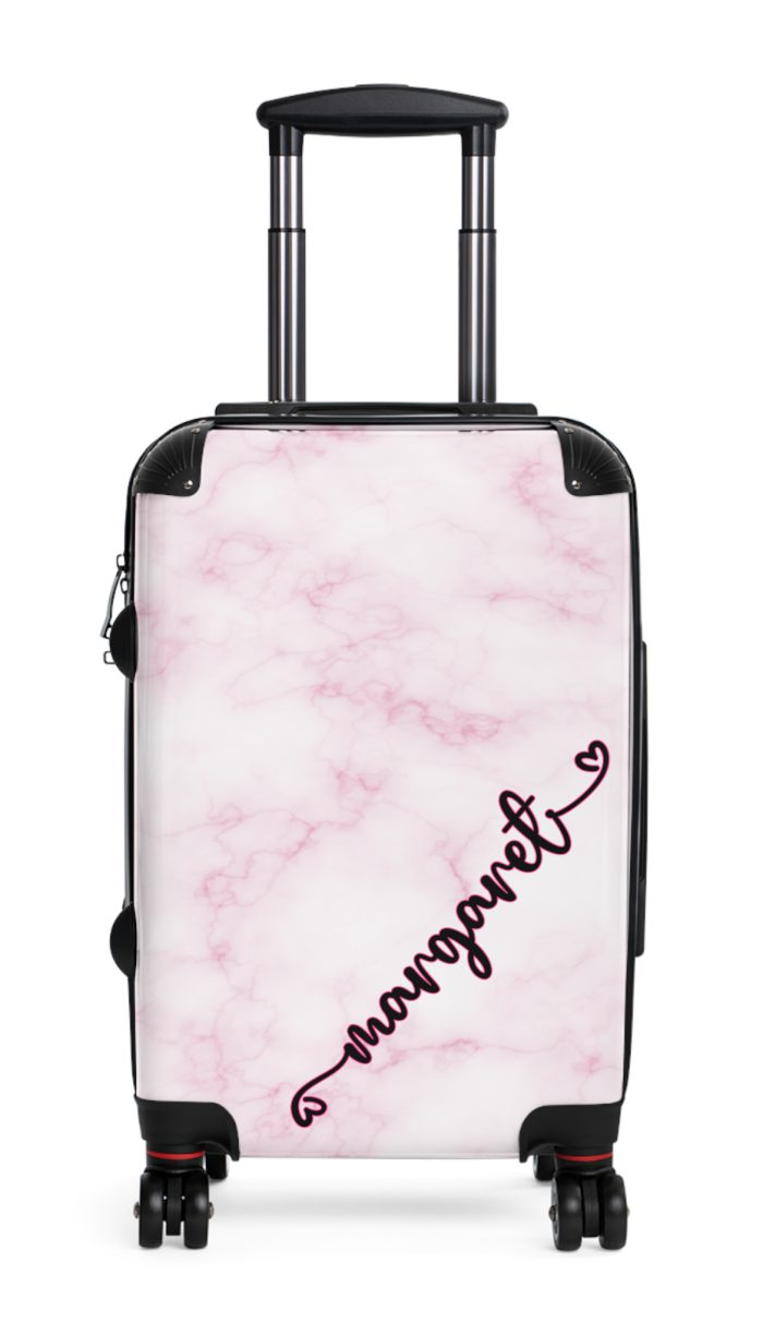 Personalized Name Marble Suitcase