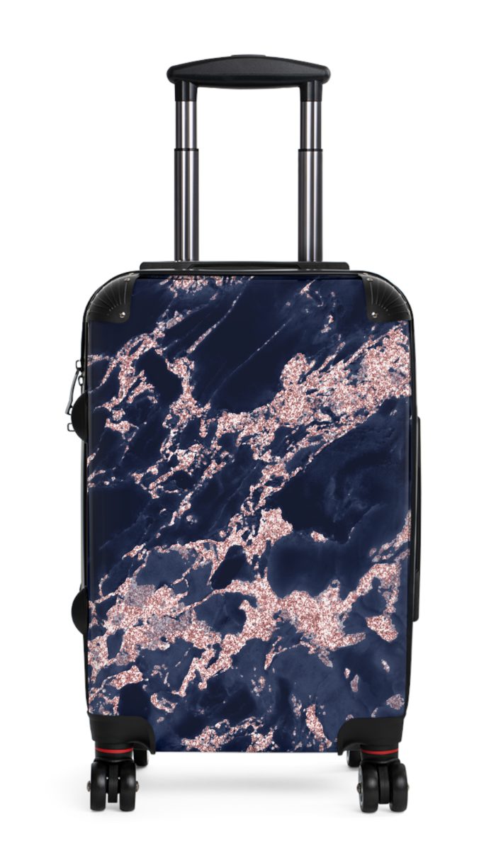 Marble Suitcase - A stylish suitcase featuring an elegant marble design, perfect for travelers who want to add a touch of timeless luxury to their luggage.