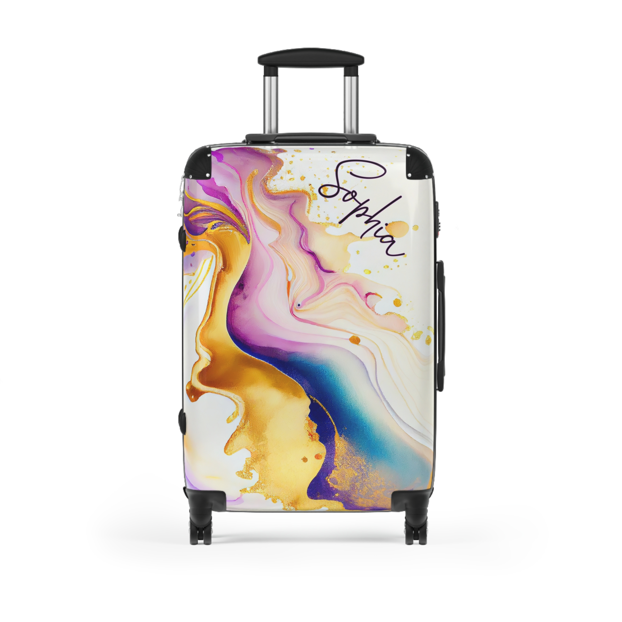 Custom Marble Suitcase Personalized Marble Luggage