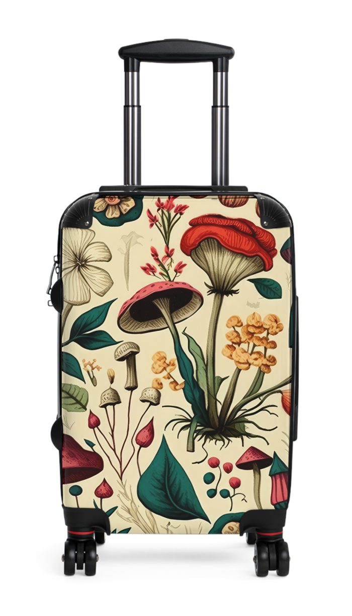 Botanical Suitcase - A stylish suitcase featuring an elegant botanical design, perfect for travelers who want to embrace the beauty of nature in their luggage.