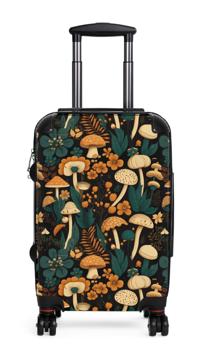 Botanical Suitcase - A stylish suitcase featuring an elegant botanical design, perfect for travelers who want to embrace the beauty of nature in their luggage.