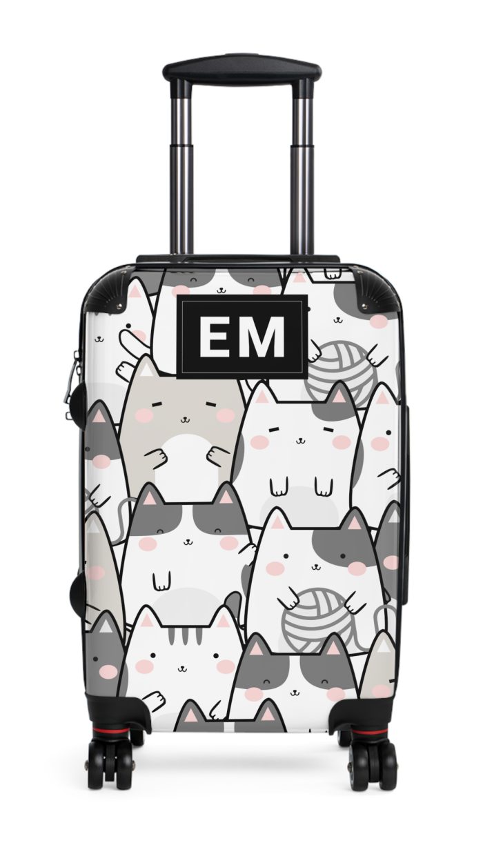 Custom Kawaii Suitcase - A charming personalized suitcase adorned with a cute and adorable design, perfect for travelers who love all things kawaii.