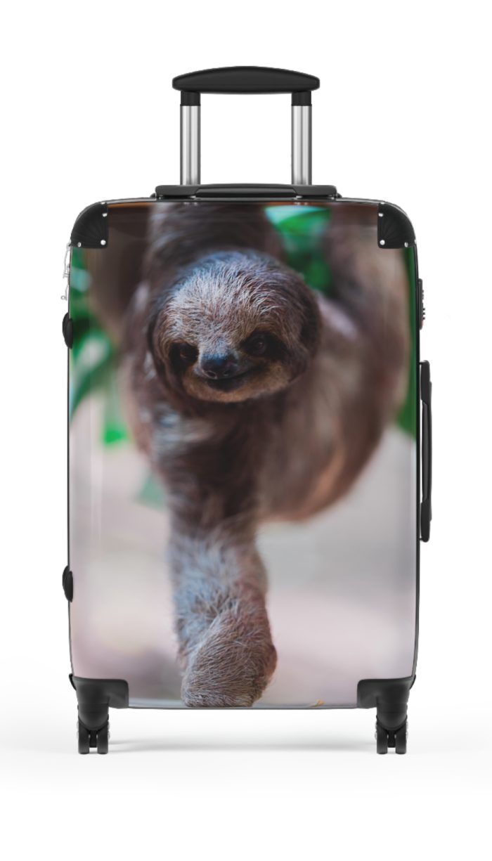 Sloth Suitcase - Adorable Sloth-Themed Luggage for Relaxing Travel