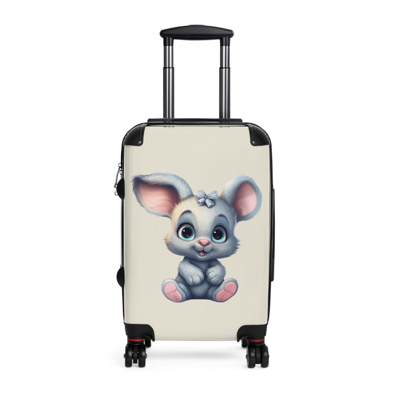 Rabbit Suitcase | Adorable Bunny Print Luggage V Luggage.