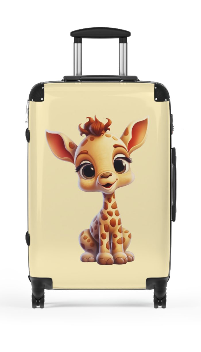 Giraffe Suitcase - An adventurous travel gear featuring a majestic giraffe-inspired design, perfect for those who appreciate unique and wild styles on their journeys.