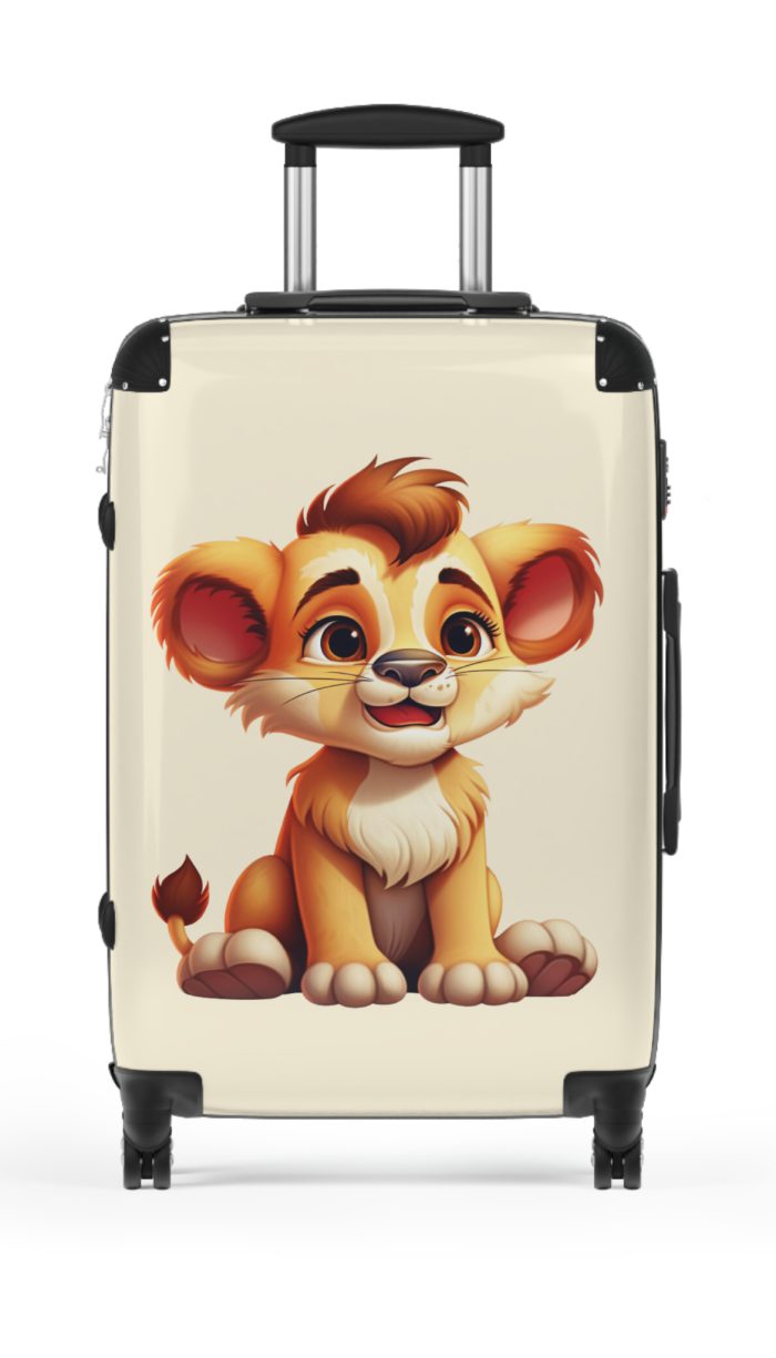 Little Lion Suitcase - A vibrant and durable luggage featuring a cute lion design, ideal for young explorers.