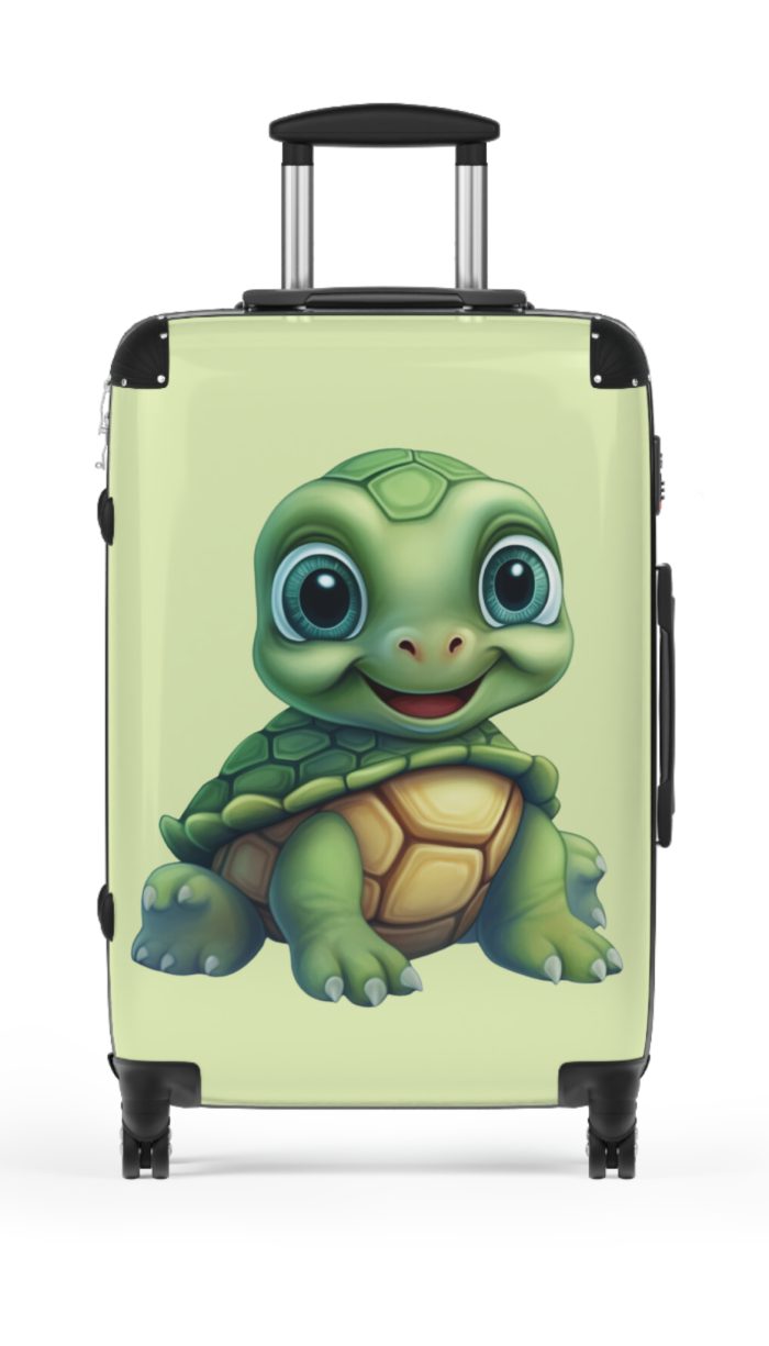 Turtle Suitcase - A playful and durable kids' luggage featuring an adorable turtle design, perfect for young travelers.