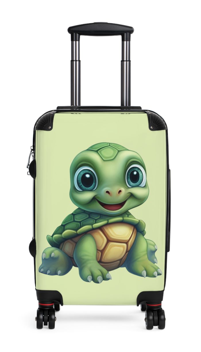 Turtle Suitcase - A playful and durable kids' luggage featuring an adorable turtle design, perfect for young travelers.