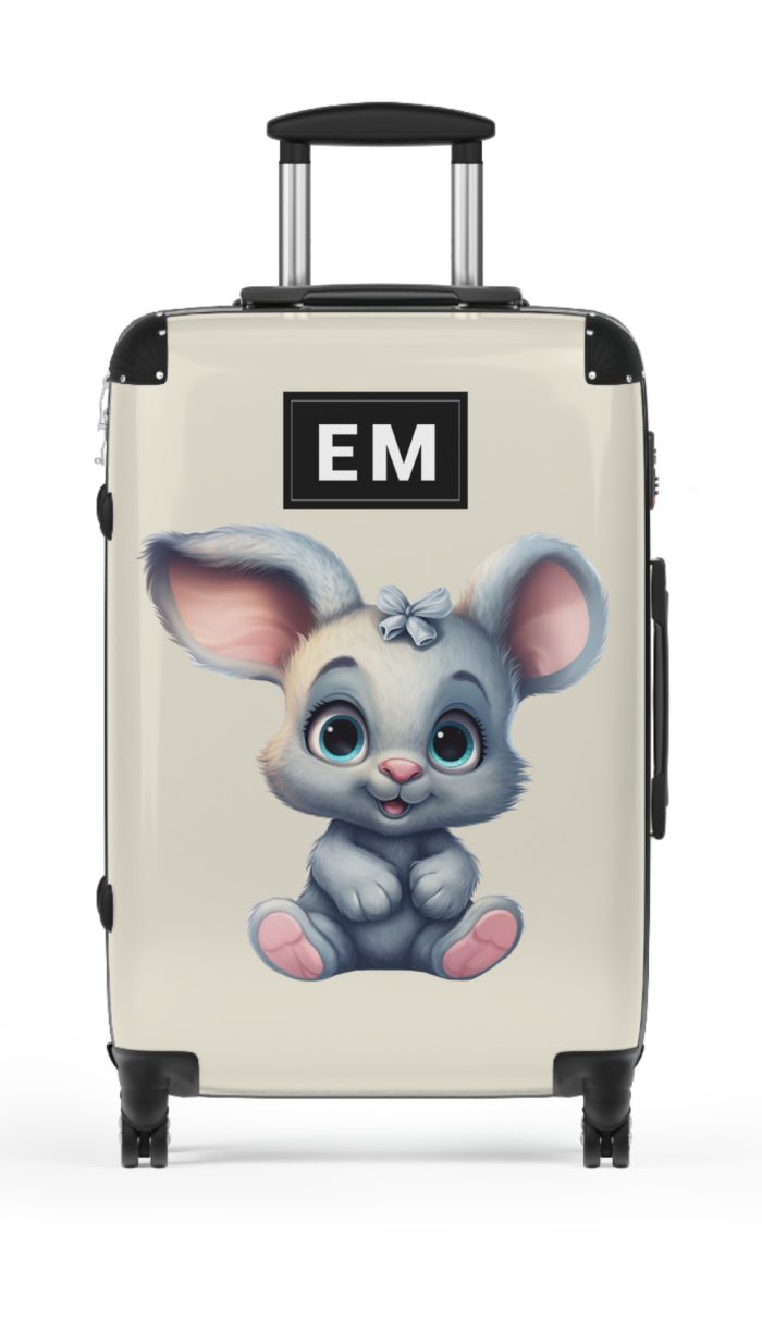 Custom Rabbit Suitcase - A personalized bunny-themed suitcase that you can design to make it uniquely yours.