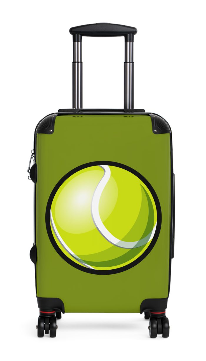 Tennis Suitcase - A luggage adorned with a sporty tennis-themed design, perfect for travelers who want to travel in style with their favorite sport.