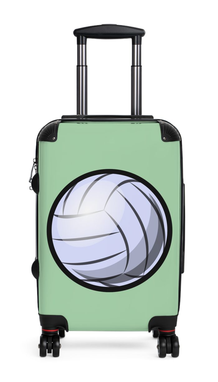 Volleyball Suitcase - A luggage adorned with a sporty volleyball-themed design, perfect for travelers who want to travel in style with their favorite sport.