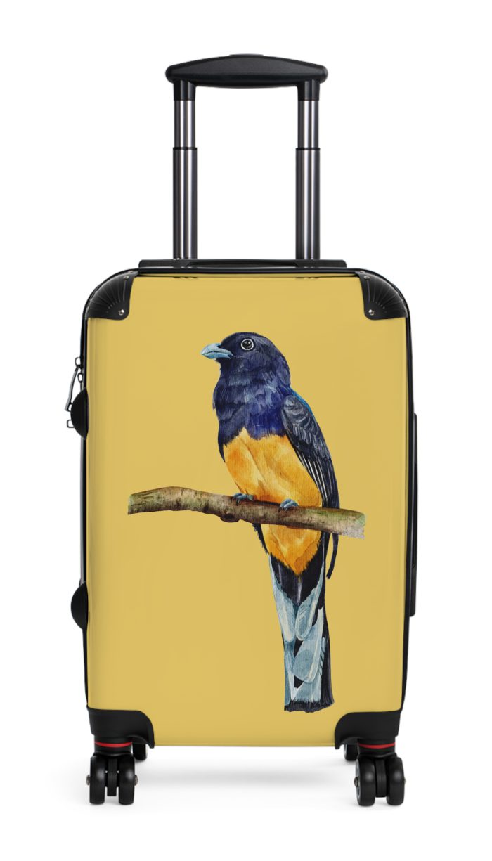 Trogon Suitcase - A unique travel gear featuring a stunning bird design, perfect for bird lovers and adding a touch of nature to your journeys.