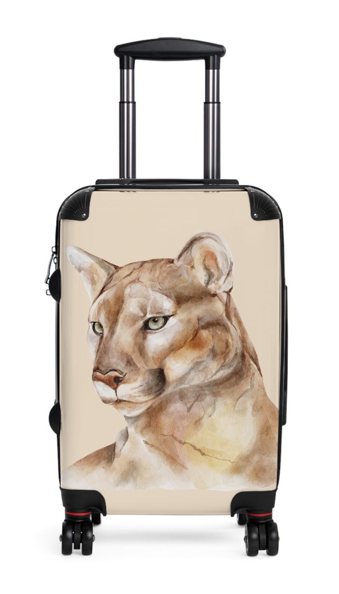 Puma Suitcase - A sleek travel gear featuring an animal print design, perfect for style enthusiasts and adding a touch of wild elegance to your journeys.