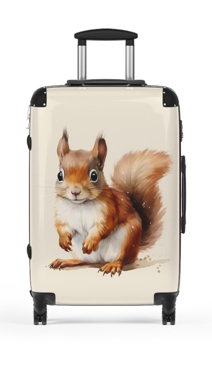 Squirrel Suitcase - A cute animal luggage with an adorable squirrel design, ideal for nature lovers who want to travel with whimsy.