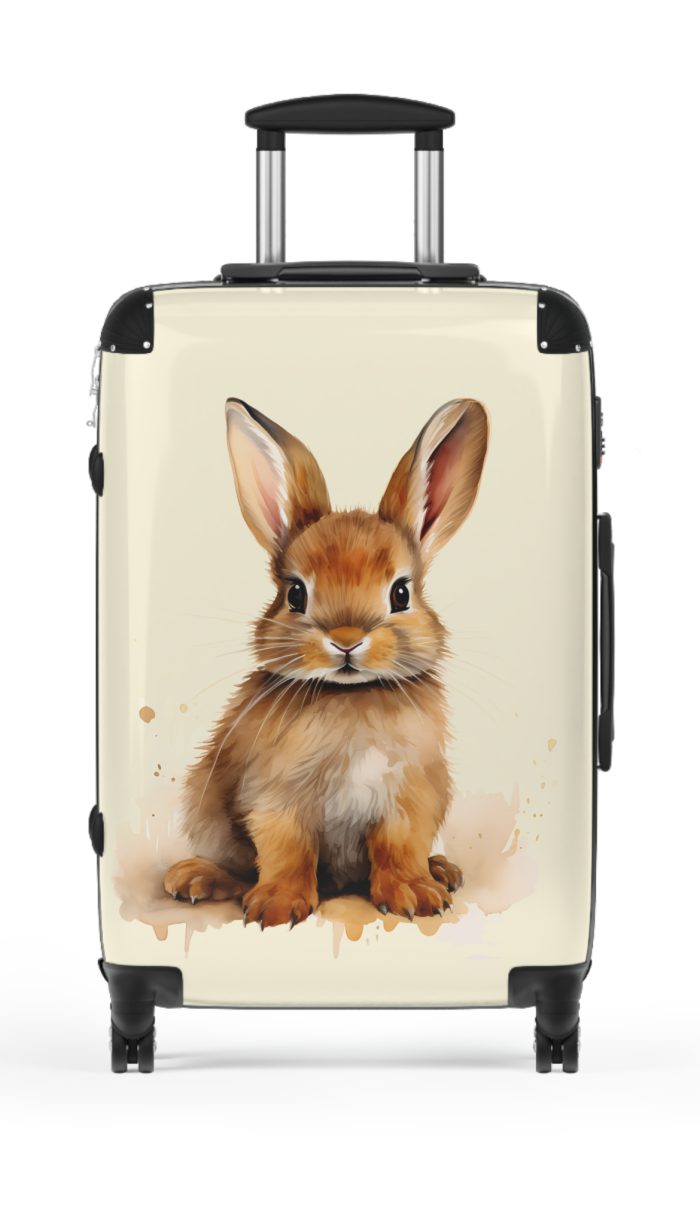 Cute Rabbit Suitcase - Adorable animal luggage with a charming rabbit design, ideal for animal lovers who want to travel with style.