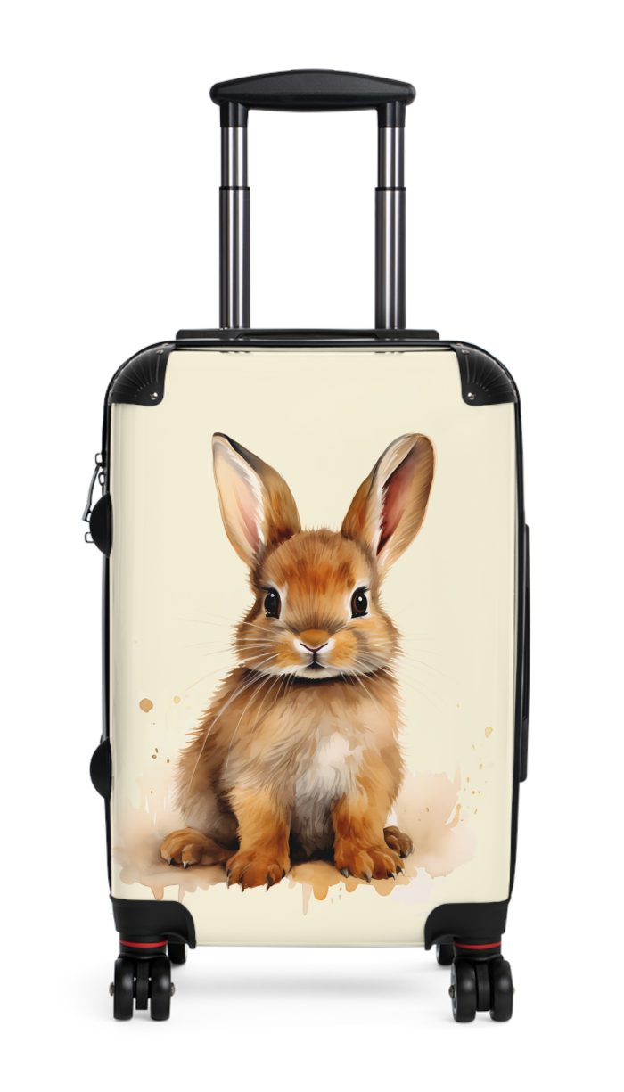 Cute Rabbit Suitcase - Adorable animal luggage with a charming rabbit design, ideal for animal lovers who want to travel with style.