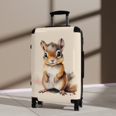 Chipmunk Suitcase - A cute animal luggage with an adorable chipmunk design, ideal for animal lovers who want to travel with whimsy.