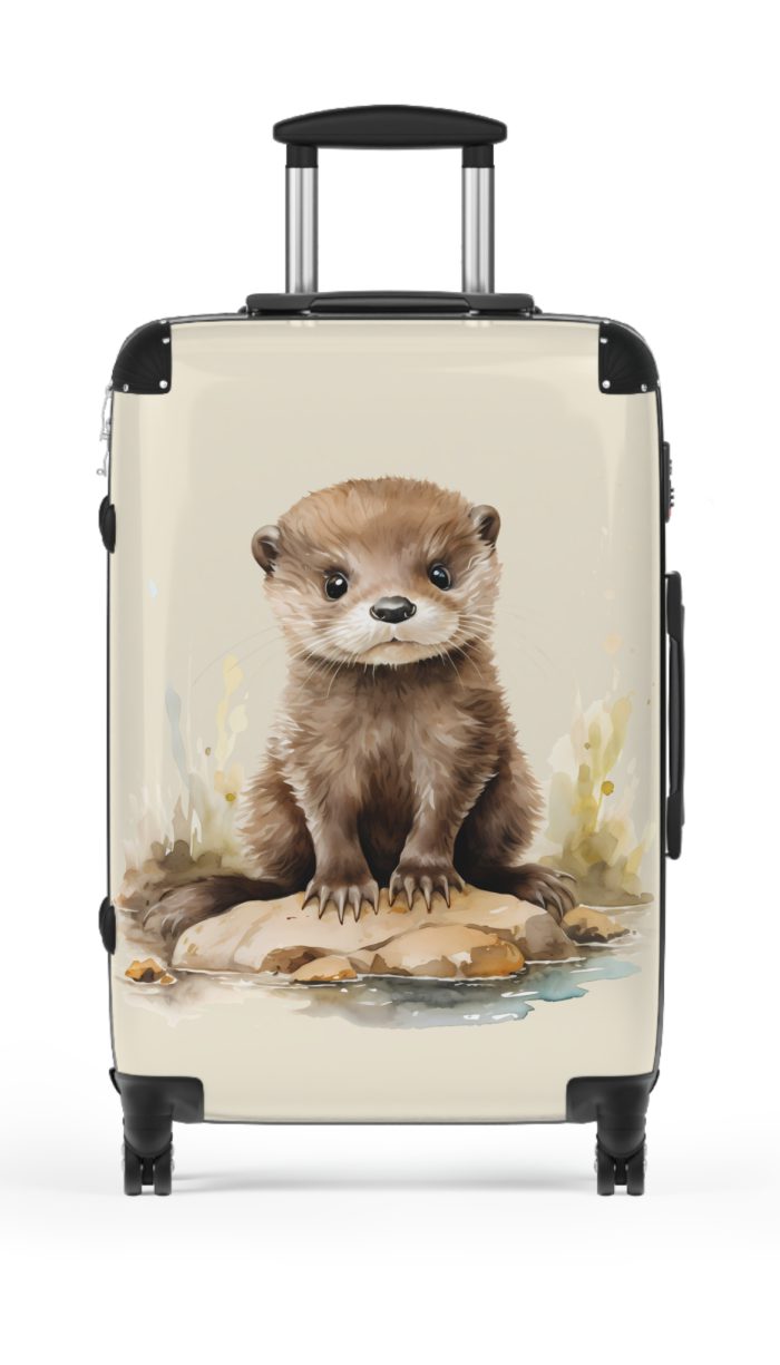 Baby Otter Suitcase - A fun and functional kids' luggage featuring an adorable baby otter design, perfect for making travel adorable and enjoyable for your child.