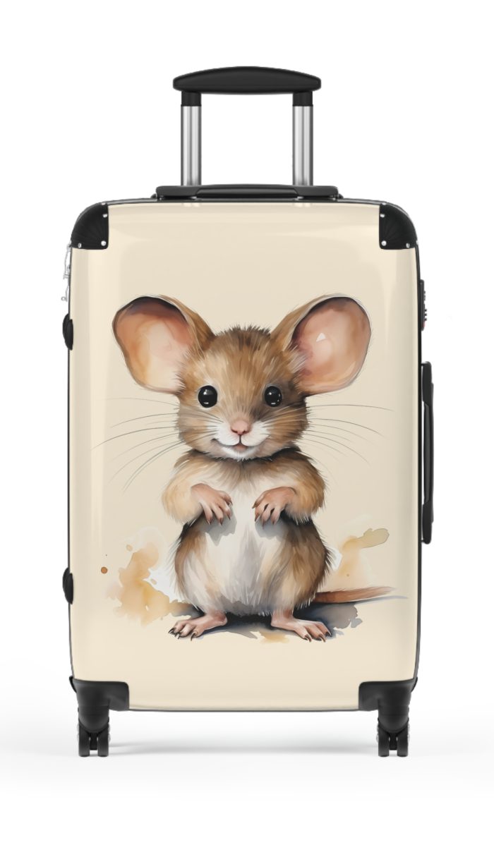 Baby Mouse Suitcase - A fun and functional kids' luggage featuring an adorable baby mouse design, perfect for making travel cute and enjoyable for your child.