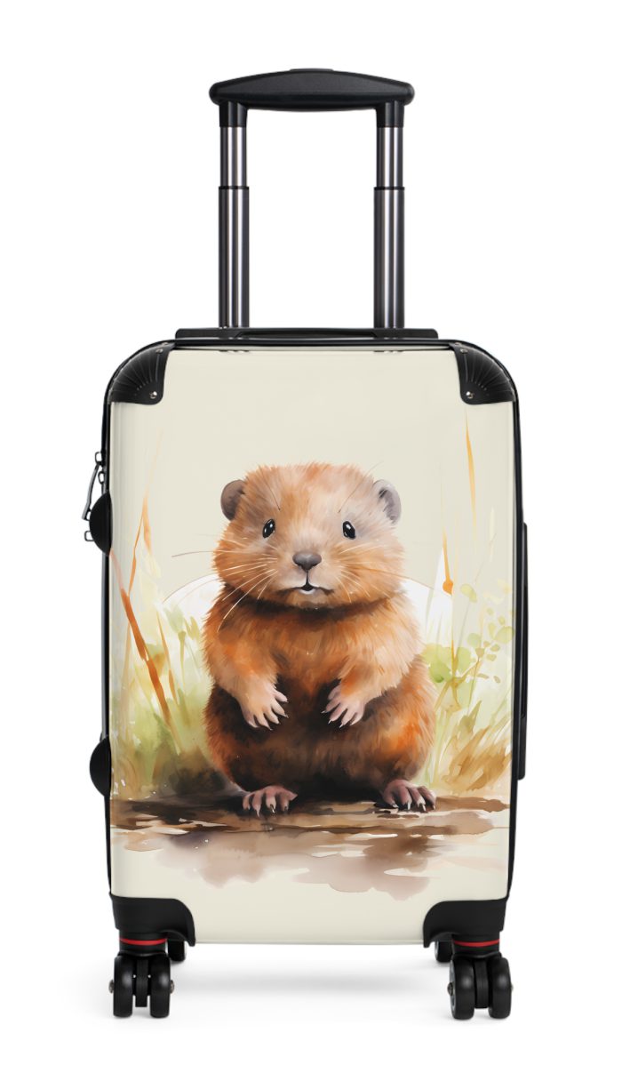 Baby Beaver Suitcase - An adorable kids' luggage featuring a cute baby beaver design, perfect for making travel fun and memorable for your child.