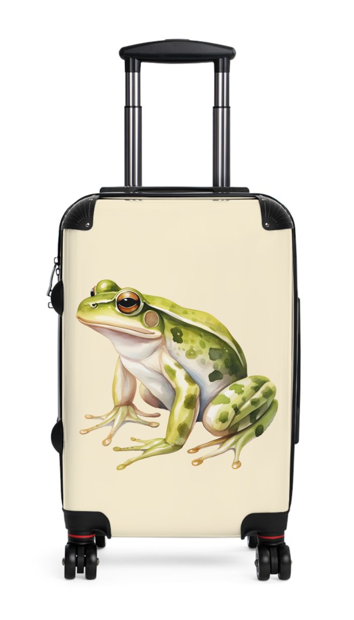 Frog Suitcase - Kids' travel luggage featuring a cheerful frog design, perfect for young adventurers.