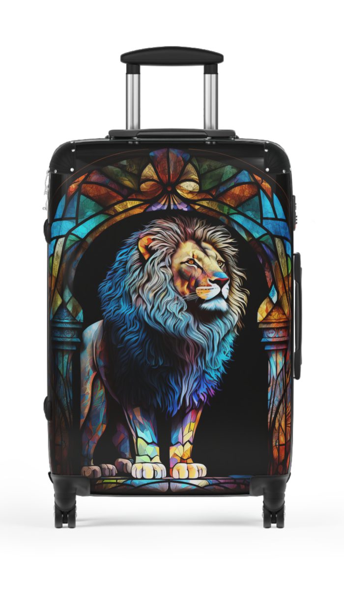 Lion Suitcase - Kids' luggage featuring a fierce lion design, perfect for young adventurers.