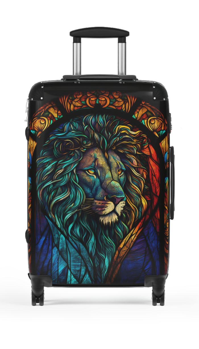 Lion Suitcase - Kids' luggage featuring a fierce lion design, perfect for young adventurers.
