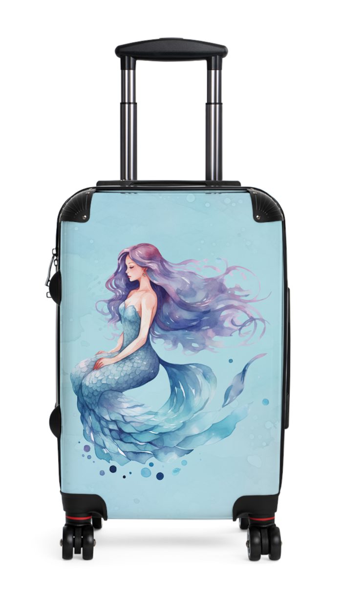Mermaid Suitcase - Kids' luggage featuring a captivating mermaid design, perfect for young adventurers.