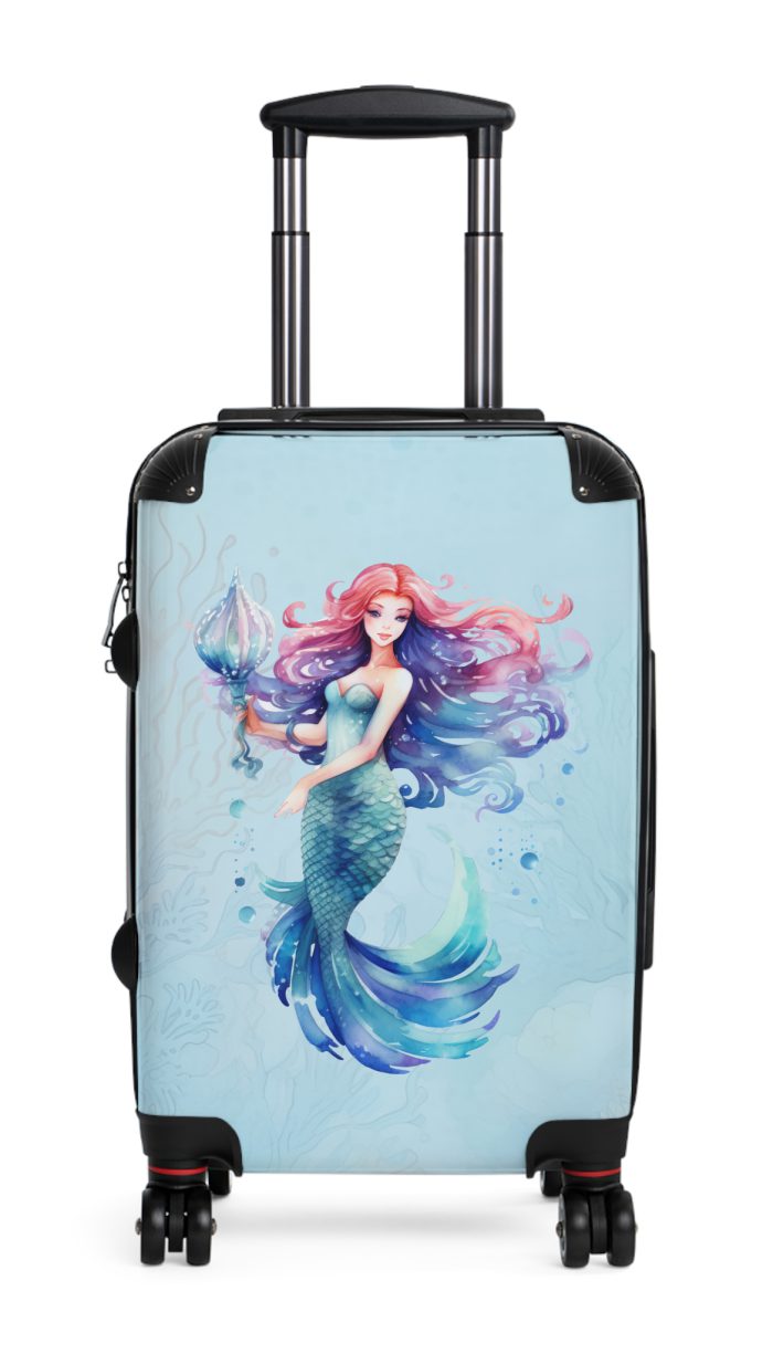 Mermaid Suitcase - Kids' luggage featuring a captivating mermaid design, perfect for young adventurers.