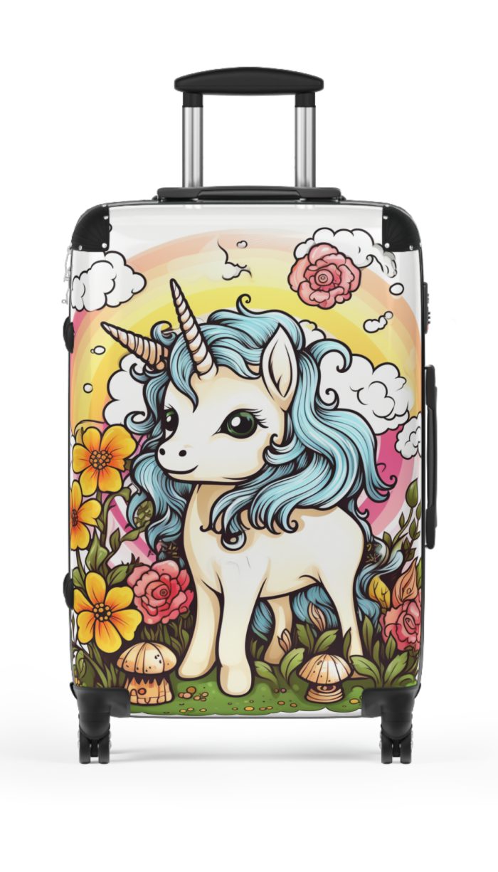 Cute Unicorn Suitcase - A magical and functional travel companion for whimsical adventures.