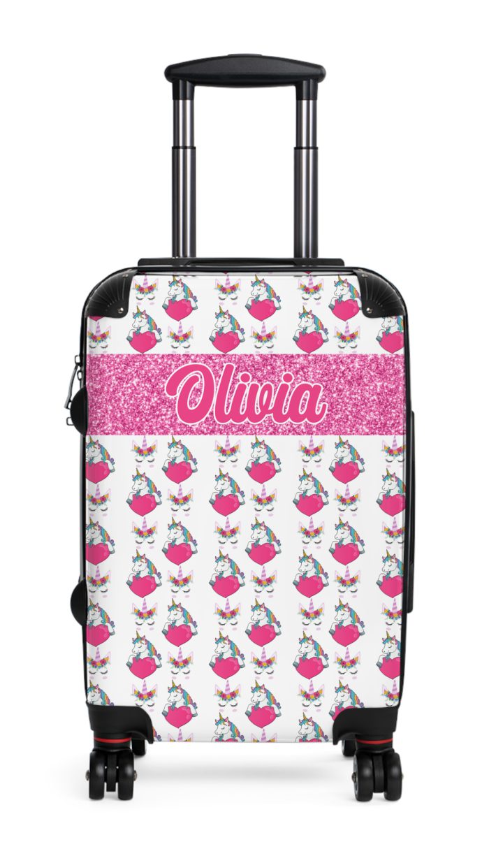 Custom Unicorn Suitcase: Tailored Magic for Your Journeys