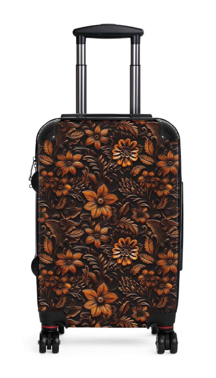Western Floral Suitcase - A stylish and durable travel essential featuring a captivating western floral design for the modern traveler.