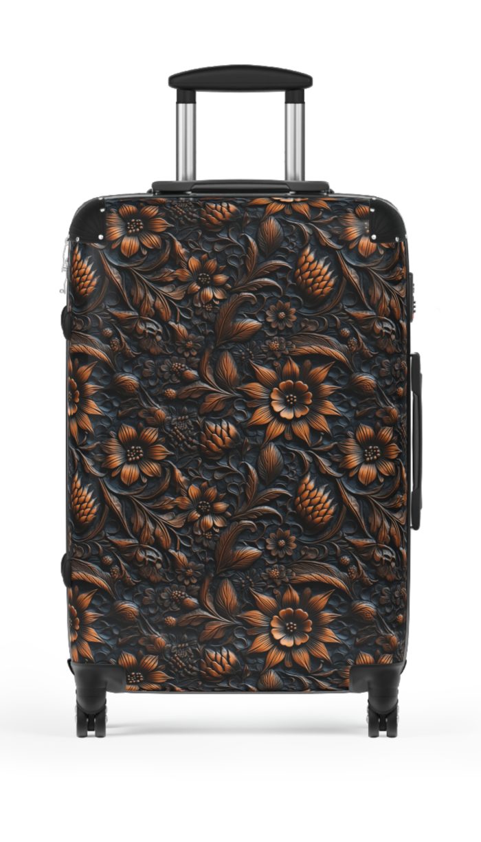 Western Floral Suitcase - A stylish and durable travel essential featuring a captivating western floral design for the modern traveler.