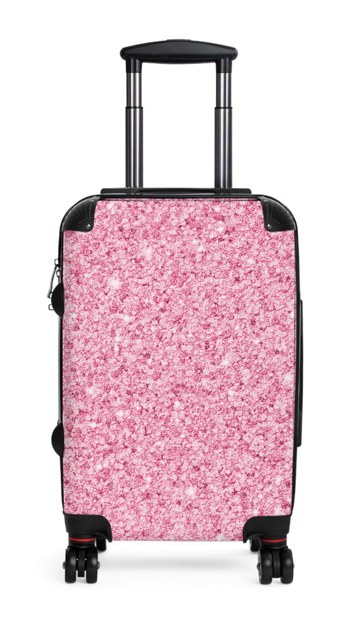 Glitter Suitcase - A glamorous travel essential that sparkles with style.
