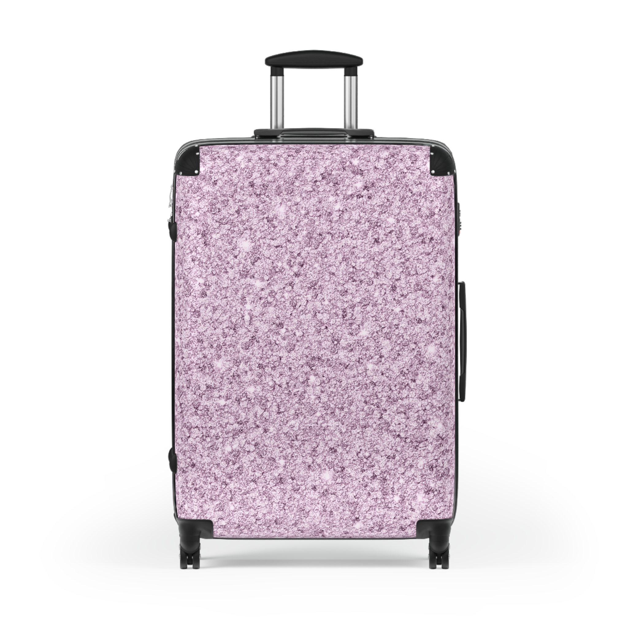 Chic Shine Pinkish Grey Glitter Suitcase V Luggage.