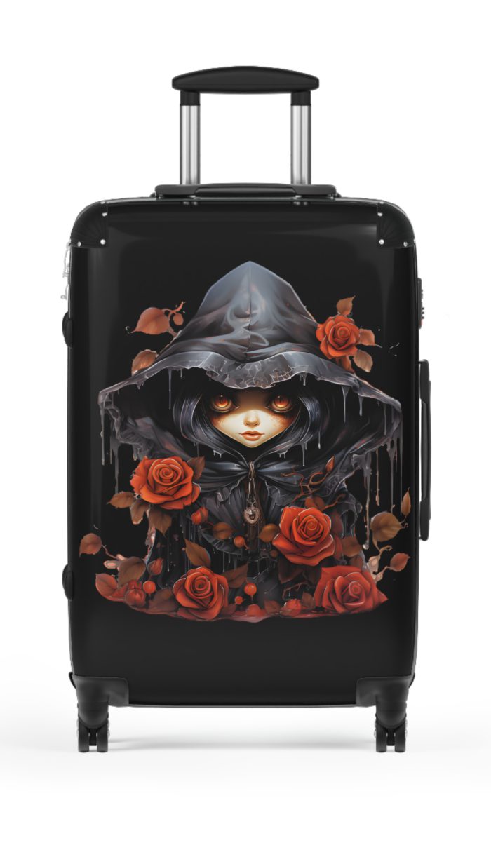 Gothic Suitcase - Elegantly dark travel luggage, perfect for Gothic enthusiasts and style connoisseurs.