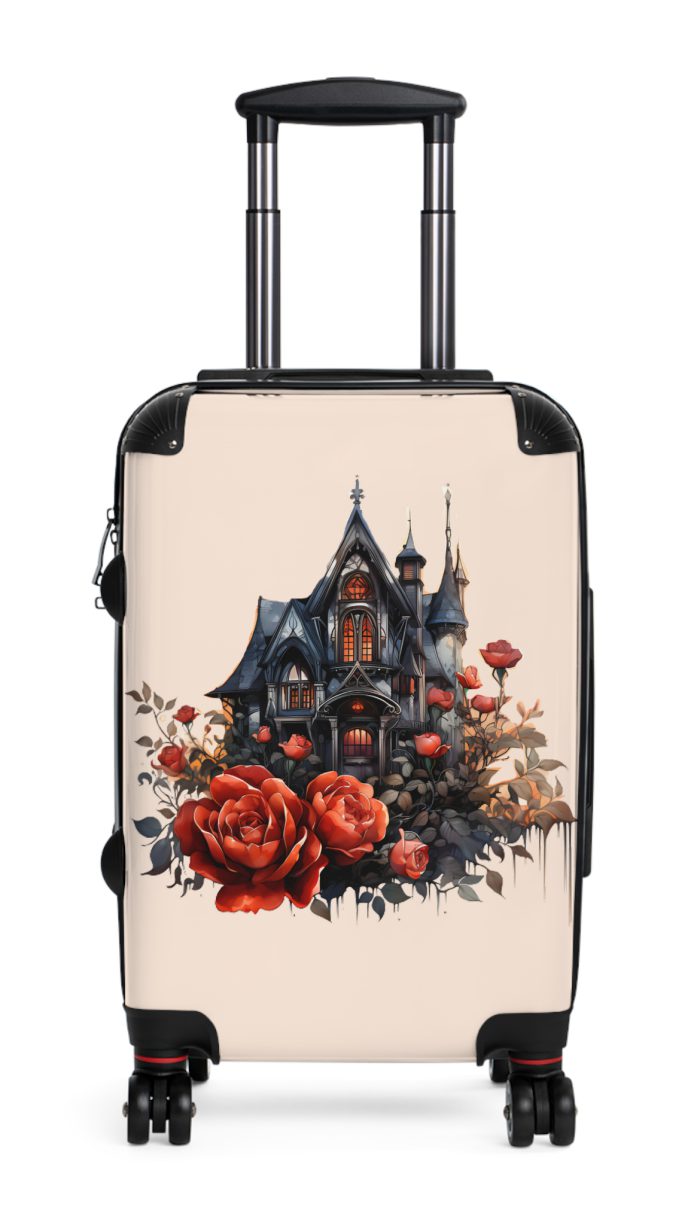 Gothic Suitcase - Elegantly dark travel luggage, perfect for Gothic enthusiasts and style connoisseurs.