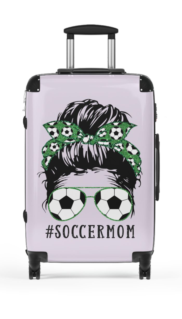 Soccer Mom Suitcase - A winning luggage choice for soccer-loving moms, featuring a stylish design that celebrates both the game and the journey.