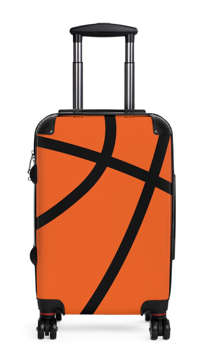 Basketball Suitcase - Durable, personalized luggage with a basketball-themed design, ideal for sports lovers who travel in style.