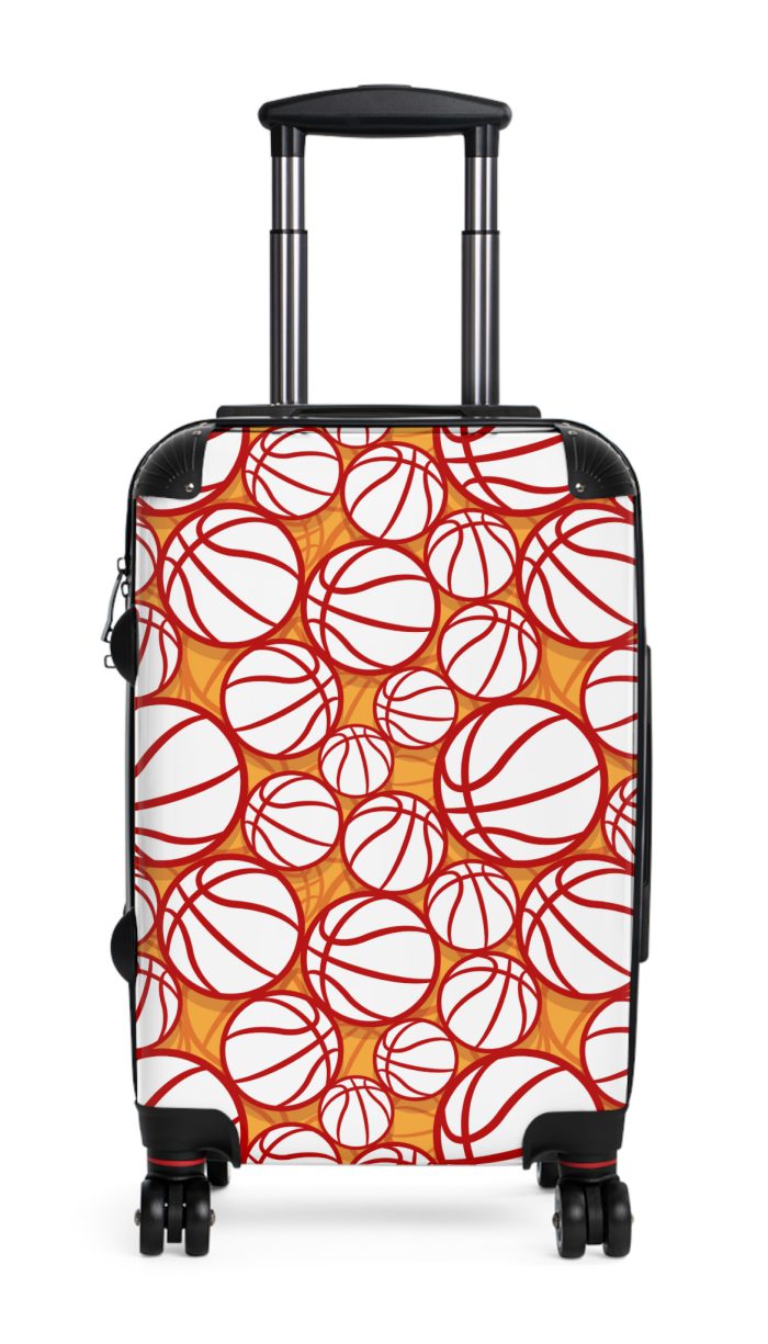 Basketball Suitcase - Durable, personalized luggage with a basketball-themed design, ideal for sports lovers who travel in style.