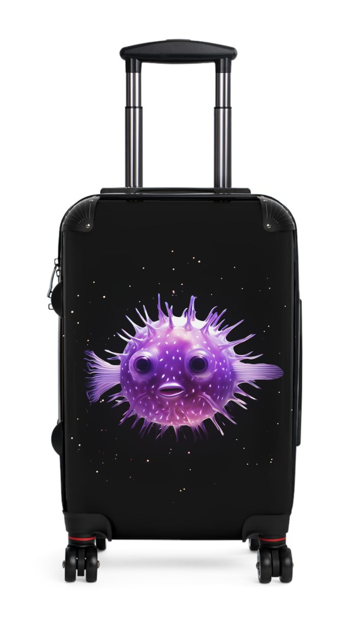 Blowfish Suitcase - Immerse yourself in aquatic adventure with this playful yet practical suitcase, perfect for ocean enthusiasts on the move.