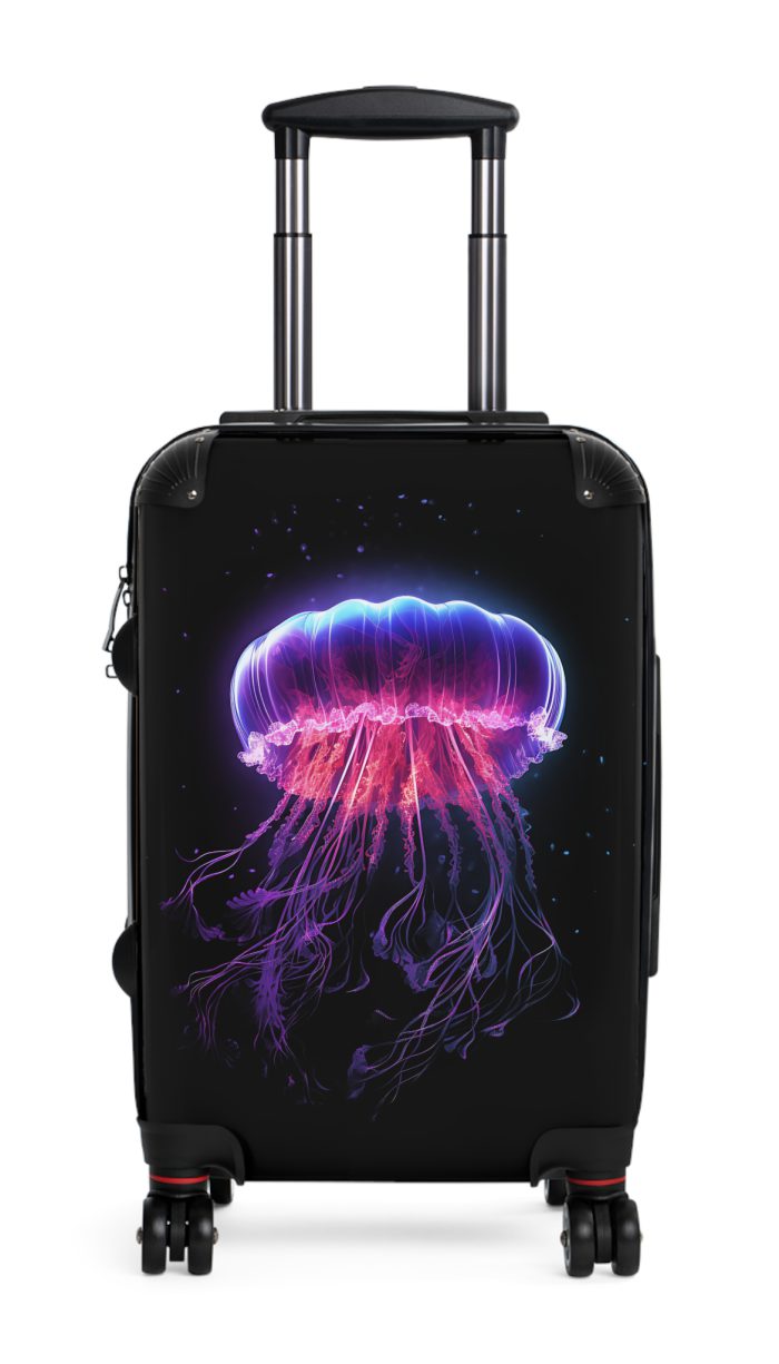 Jellyfish Suitcase - Experience the allure of the ocean wherever you go with this stunning and practical travel companion.