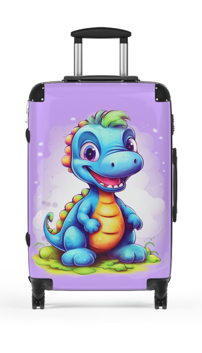 Adorable cute dinosaur suitcase, a lovable and enduring travel companion for little explorers. Crafted with charming dinosaur designs, it makes every journey dino-mite.