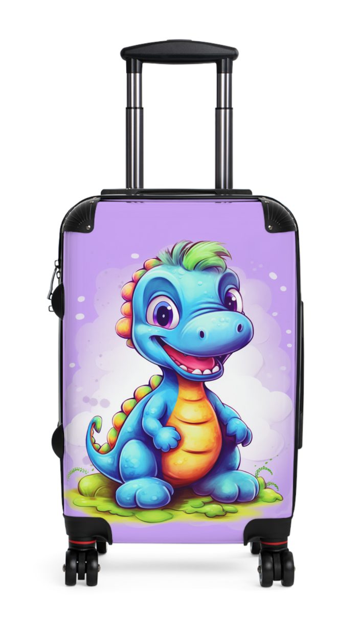 Adorable cute dinosaur suitcase, a lovable and enduring travel companion for little explorers. Crafted with charming dinosaur designs, it makes every journey dino-mite.