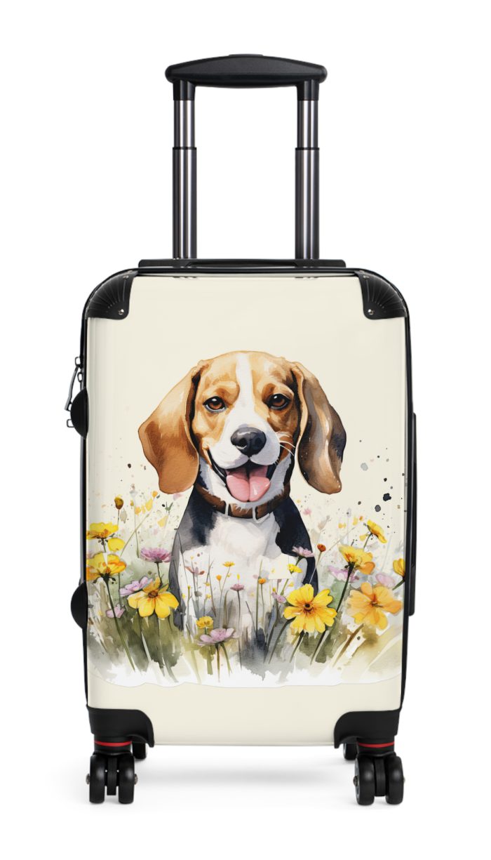 Stylish Beagle suitcase, a durable and charming travel companion. Crafted with Beagle designs, it's the perfect luggage for Beagle enthusiasts on the go.