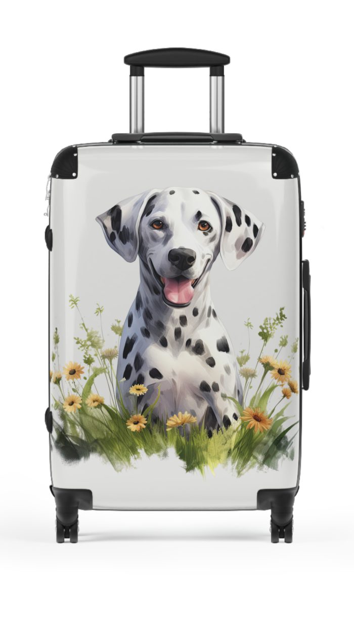 Stylish Dalmatian suitcase, a durable and fashionable travel companion. Crafted with Dalmatian designs, it's perfect for enthusiasts on the go.