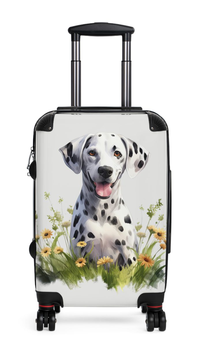 Stylish Dalmatian suitcase, a durable and fashionable travel companion. Crafted with Dalmatian designs, it's perfect for enthusiasts on the go.