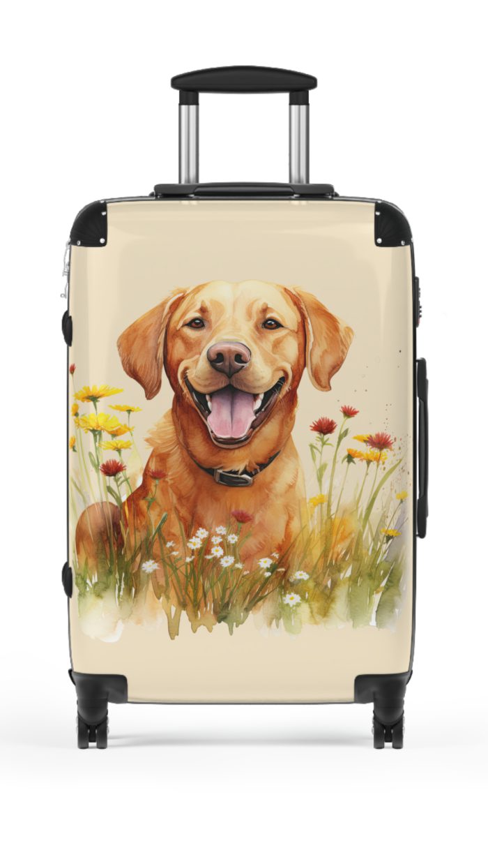 Radiant Fox Red Labrador suitcase, a durable and charming travel companion. Crafted with Fox Red Labrador designs, it's perfect for enthusiasts on the go.