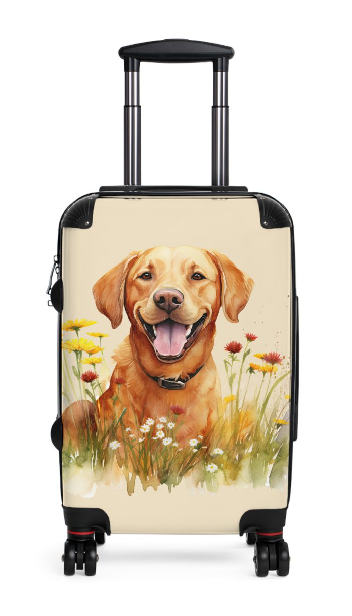 Radiant Fox Red Labrador suitcase, a durable and charming travel companion. Crafted with Fox Red Labrador designs, it's perfect for enthusiasts on the go.