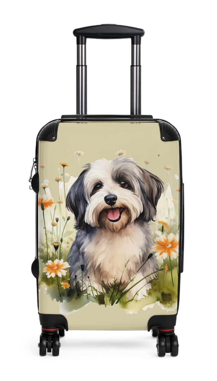 Stylish Havanese suitcase, a durable and fashionable travel companion. Crafted with Havanese designs, it's perfect for enthusiasts on the go.